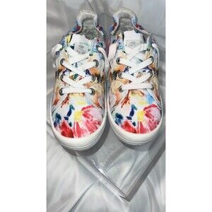 Bayshore Roxy Girls Multicolor Floral Youth Bayshore Shoes 4y Fast Ship!